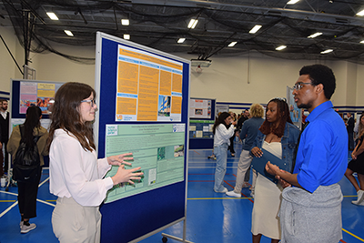 Students shared capstone academic experiences with the campus community during the Spring Academic Symposium.